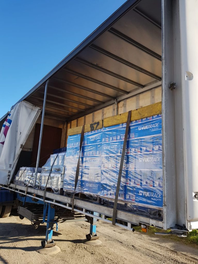 One of the first loads of VUETRADE product leaving manufacturing for our new Queensland distribution centre August 2018.