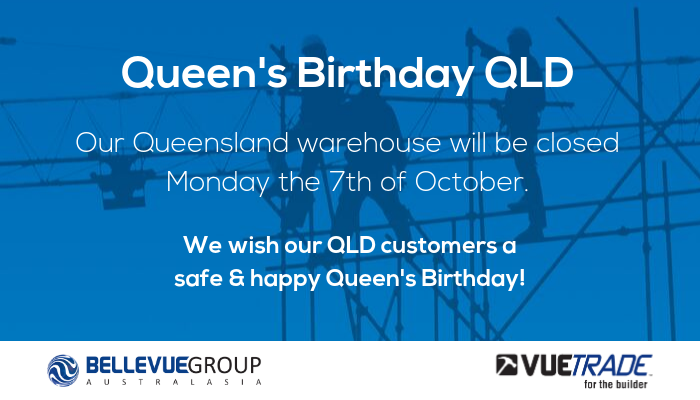 Our Queensland warehouse will be closed on Monday the 7th of October 2019, for the QLD Queen's Birthday Public Holiday