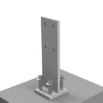 Post Support T Shape T-Blade Post Supports