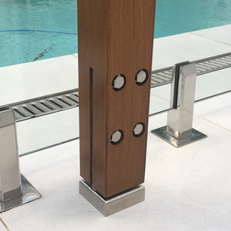 Post Gripper Stainless Steel Full Stirrup Post Supports