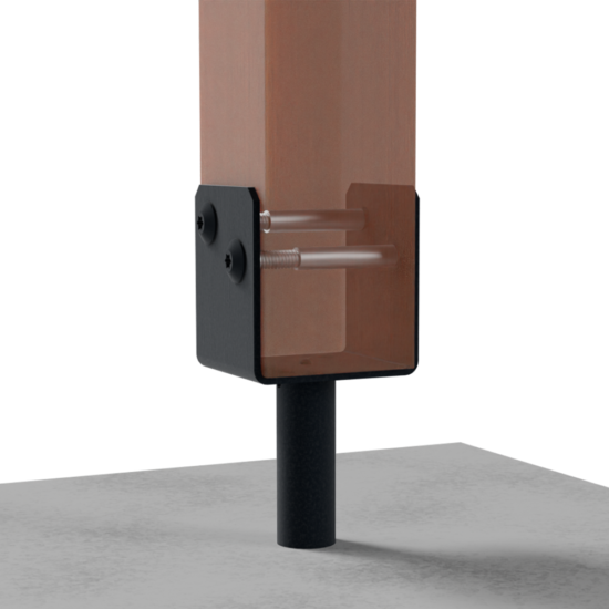 Post Gripper Stainless Steel Full Stirrup Post Supports